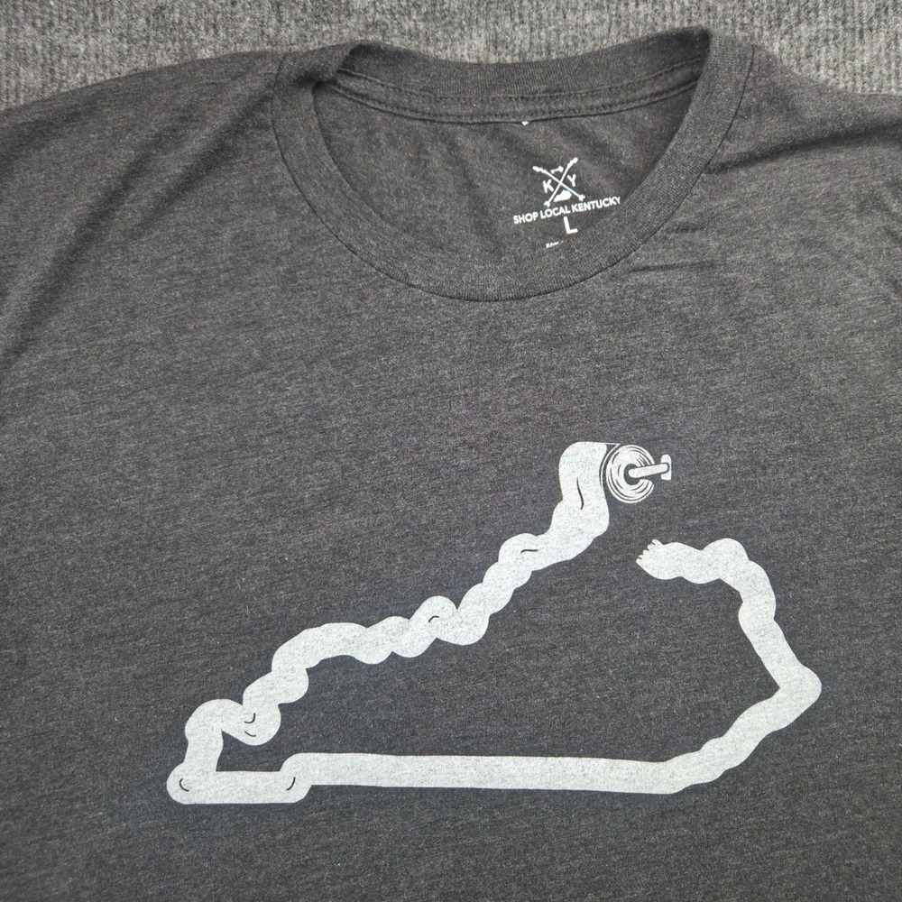 Shop Local Kentucky T-Shirt‎ Mens Large Gray Tri-Blend Toilet Paper Graphic Tee